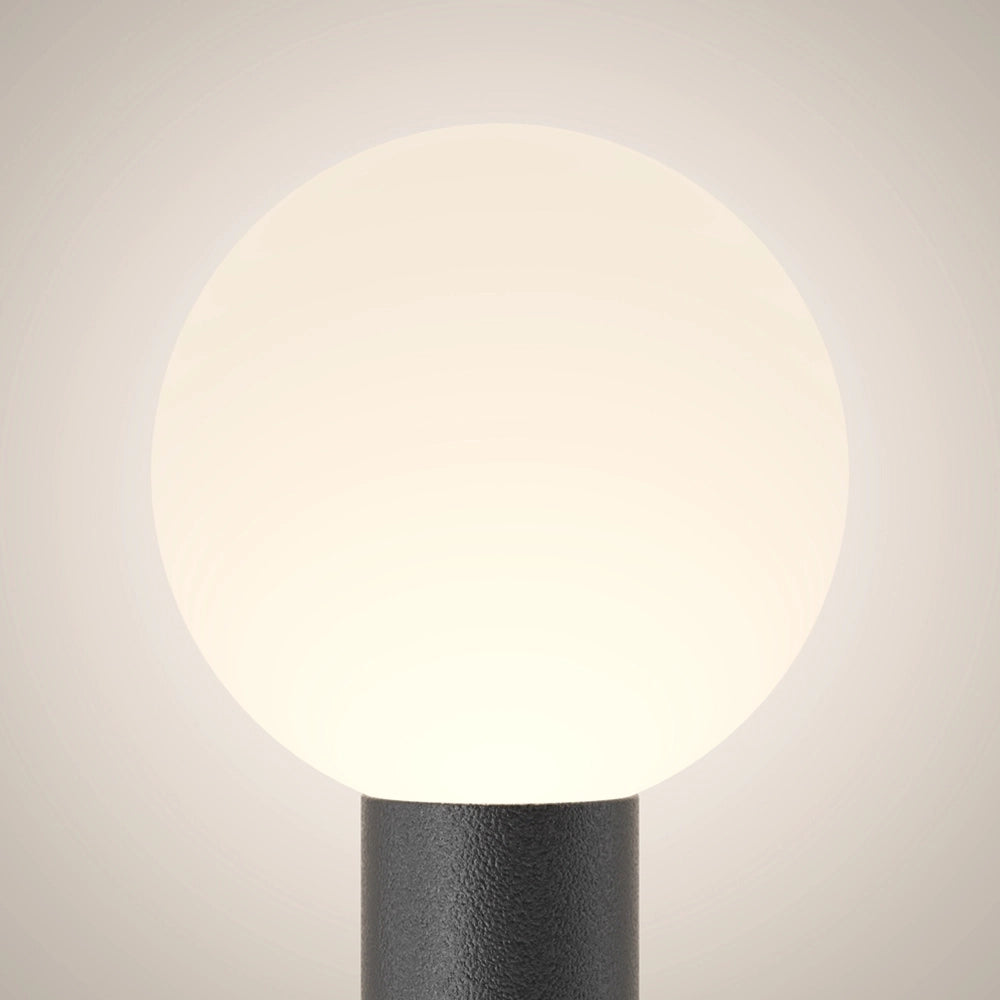 Lampione Per Esterno Moderno Alluminio Nero 1 Luce E27 60W Ip54 A++