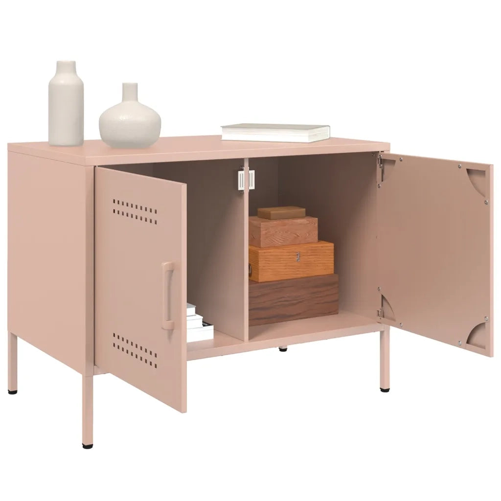 Mobile TV Rosa 68x39x50,5 cm in Acciaio 842936