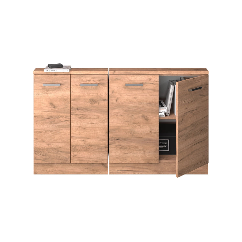 Set di mobili sottotetto Rion Rovere dorato/Rovere dorato Set di 2 Vicco