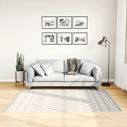 Tappeto Lavabile 120x180 cm Nero e Bianco 337972