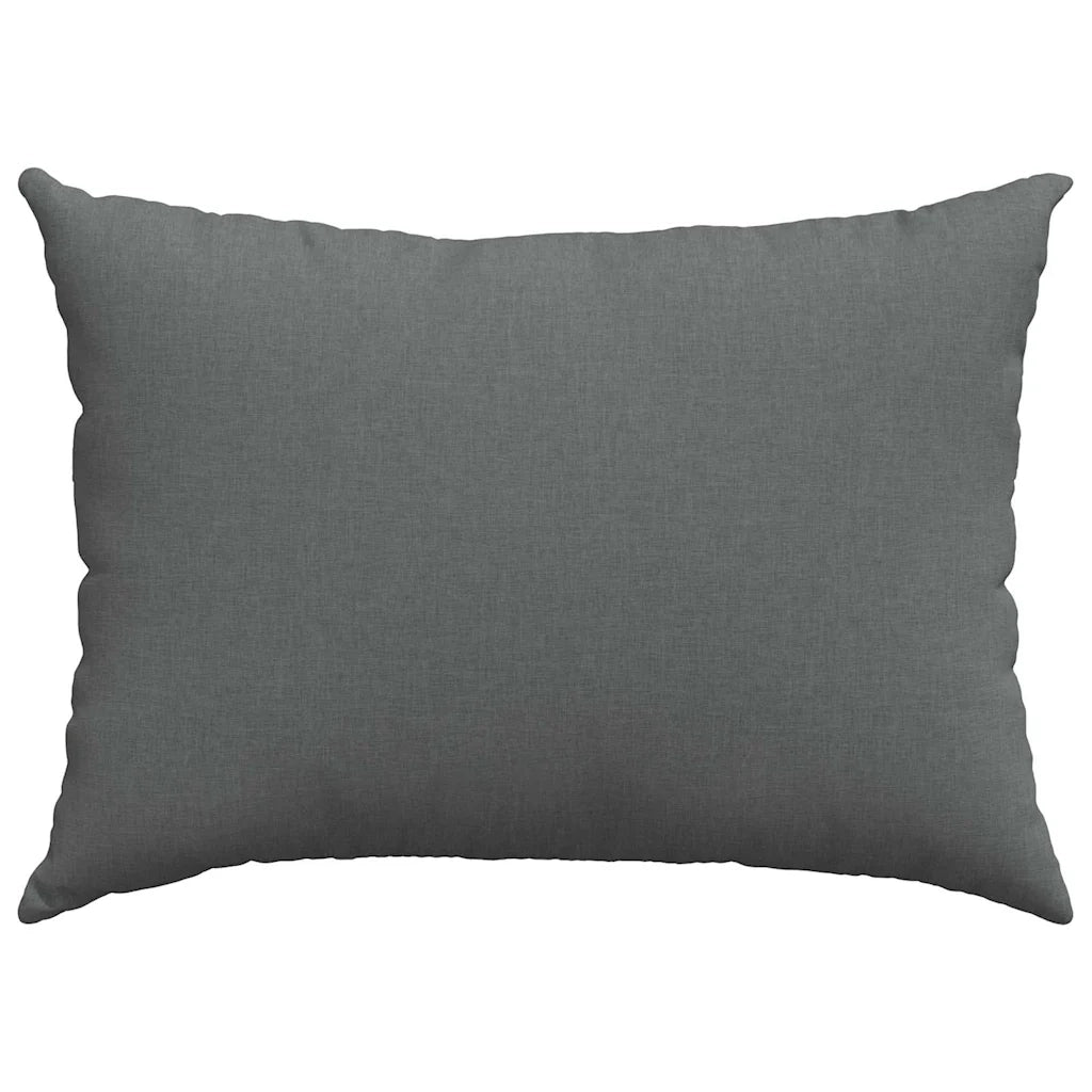 Cuscini da Divano 2 pz-Set di 2 Cuscini per Sofa Grigio scuro 70 x 50 cm Tessuto 191604