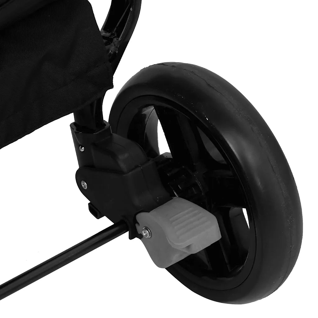 Passeggino Gemellare Grigio Chiaro e Nero in Acciaio CFW5900869