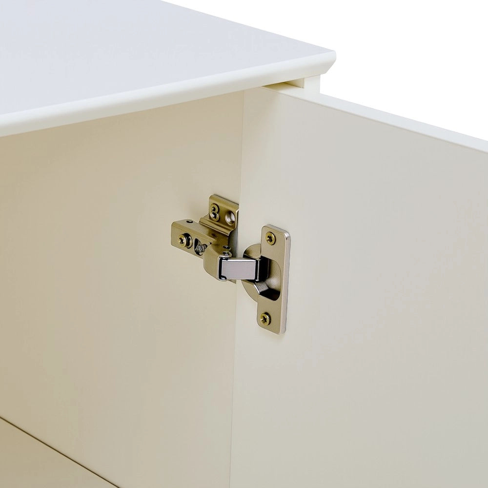 Credenza Moderna con Ante ¨C MINIMAL ¨C Bianco Opaco, MDF, 160 cm