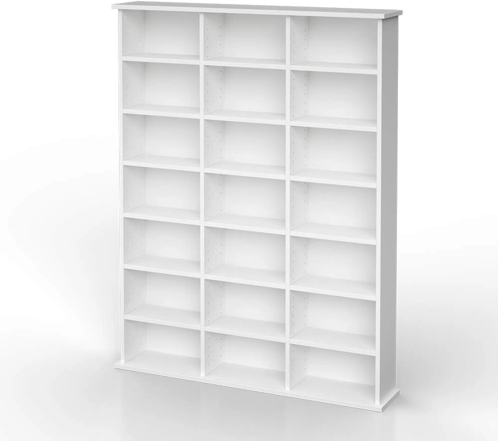 Scaffale porta cd Jukebox, Sonoma, 105.4 x 136 cm, adatto per uso da appoggio o a parete