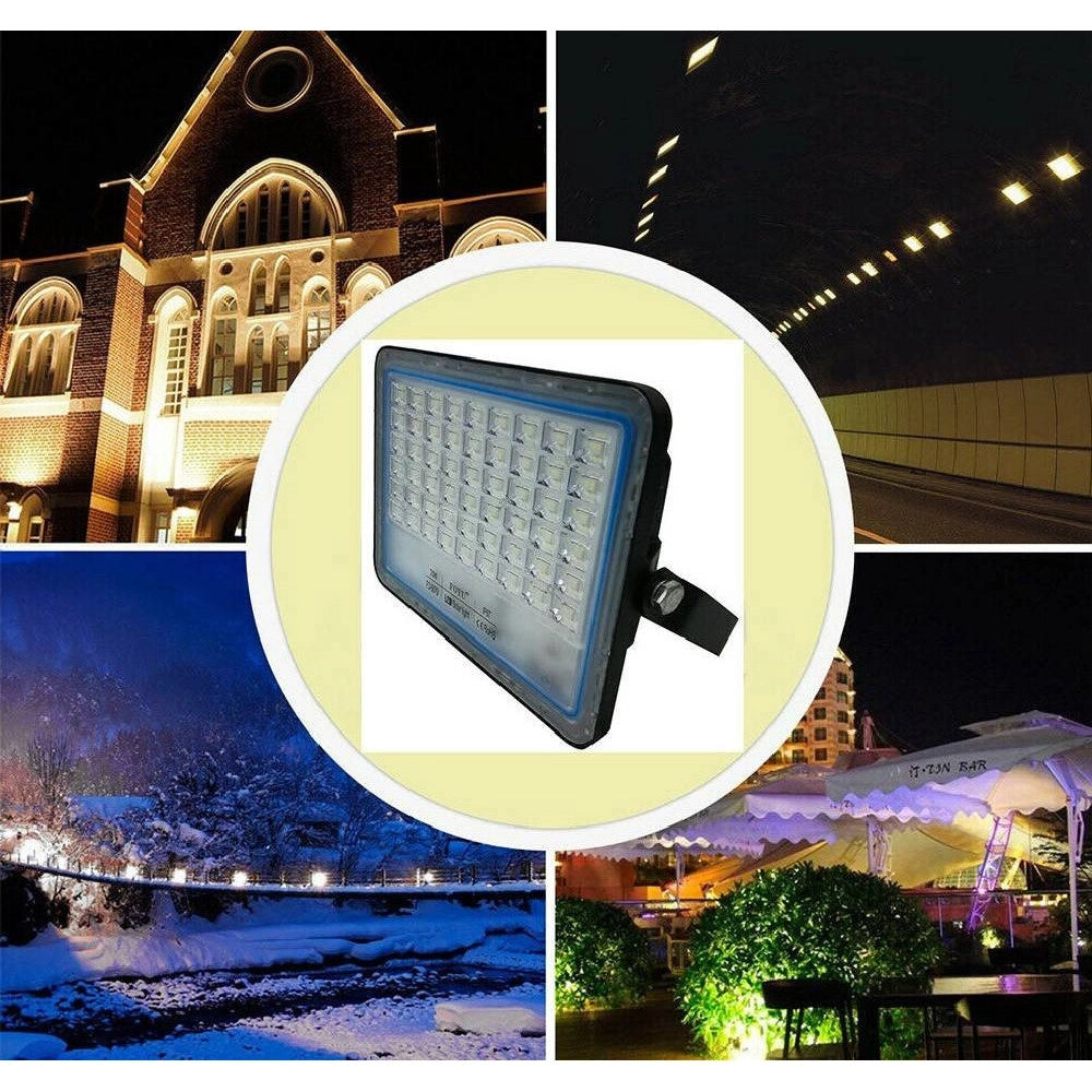Trade Shop - Lampione Stradale Solare Faro A Led 200w Con Pannello Solare Luce Fredda 58200 -