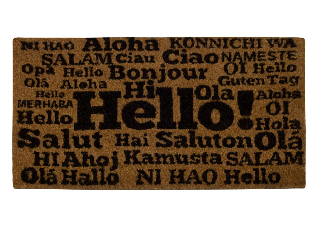 Zerbino Entrata Ingresso Casa Esterno Antiscivolo In Cocco Allegro Dis. Hello!