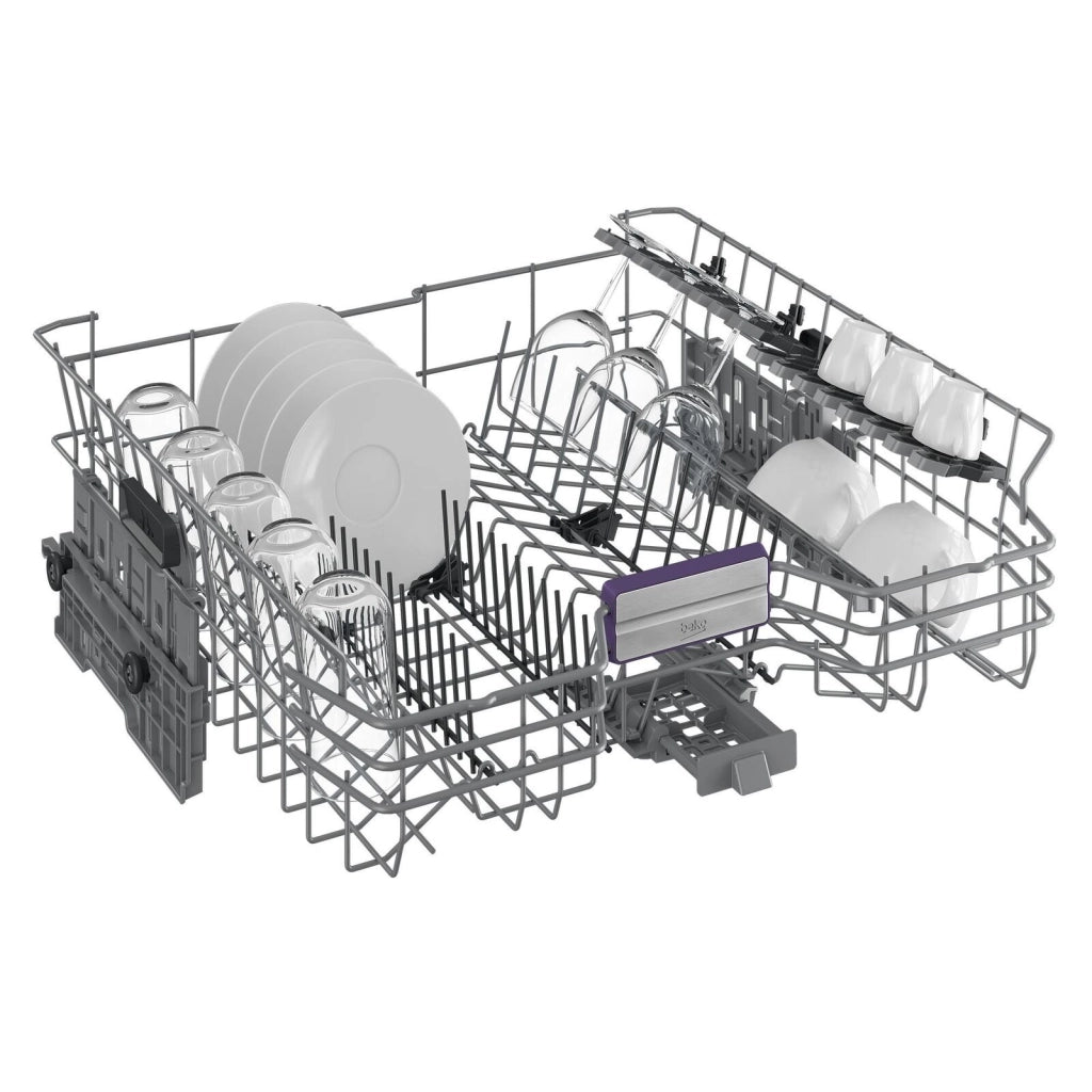 Beko Lavastoviglie AutoDose bPRO500 BDFN36640XA, Classe C, 16 coperti, Inox, Terzo cestello