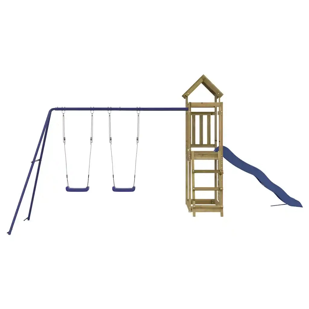 Set da Gioco da Esterno in Legno di Pino Impregnato