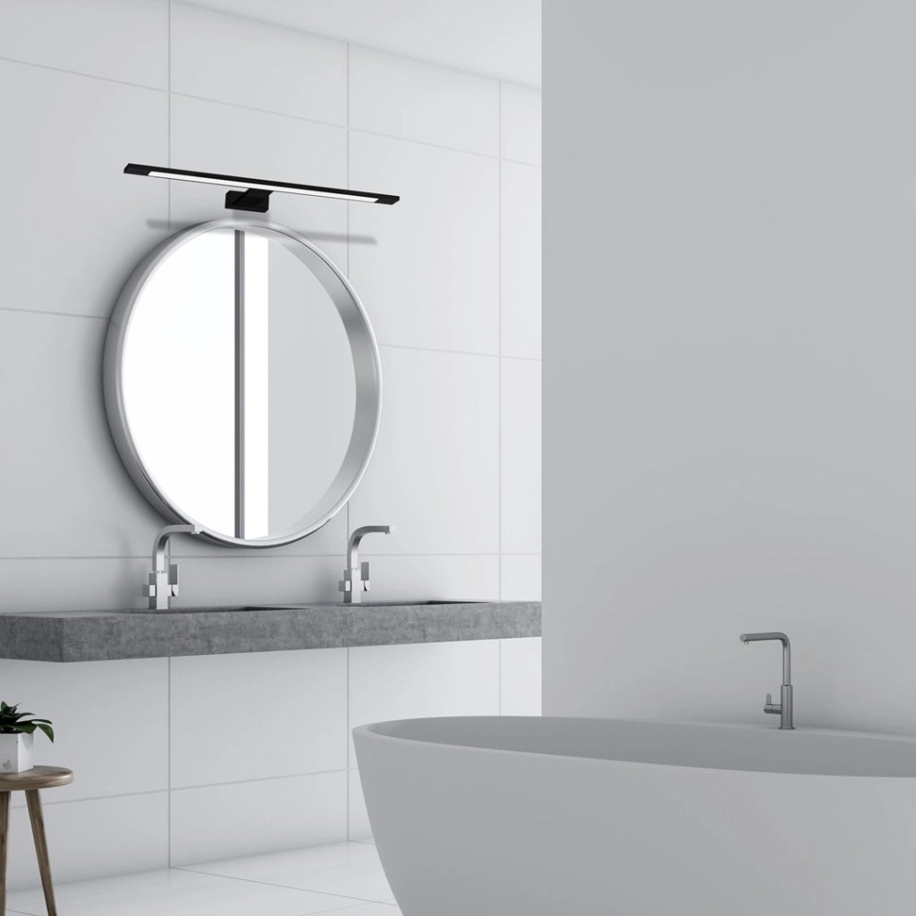 Applique LED bagno Milagro SHINE nera 12W 4000K IP44