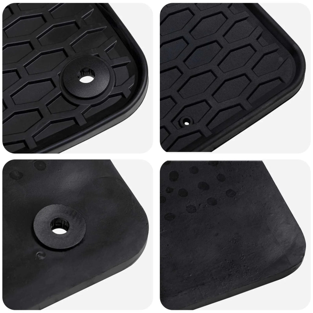 Tappetino per Auto 3 pcs Nero adatto per VW T5 2010-2015 Gomma 42029102