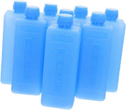 Elementi di raffreddamento riciclabili - Blocchi di congelamento Lunchbox - Mantenere fresco - Regolazione della temperatura efficace - 4 x 11,5 x 3 cm - Blu