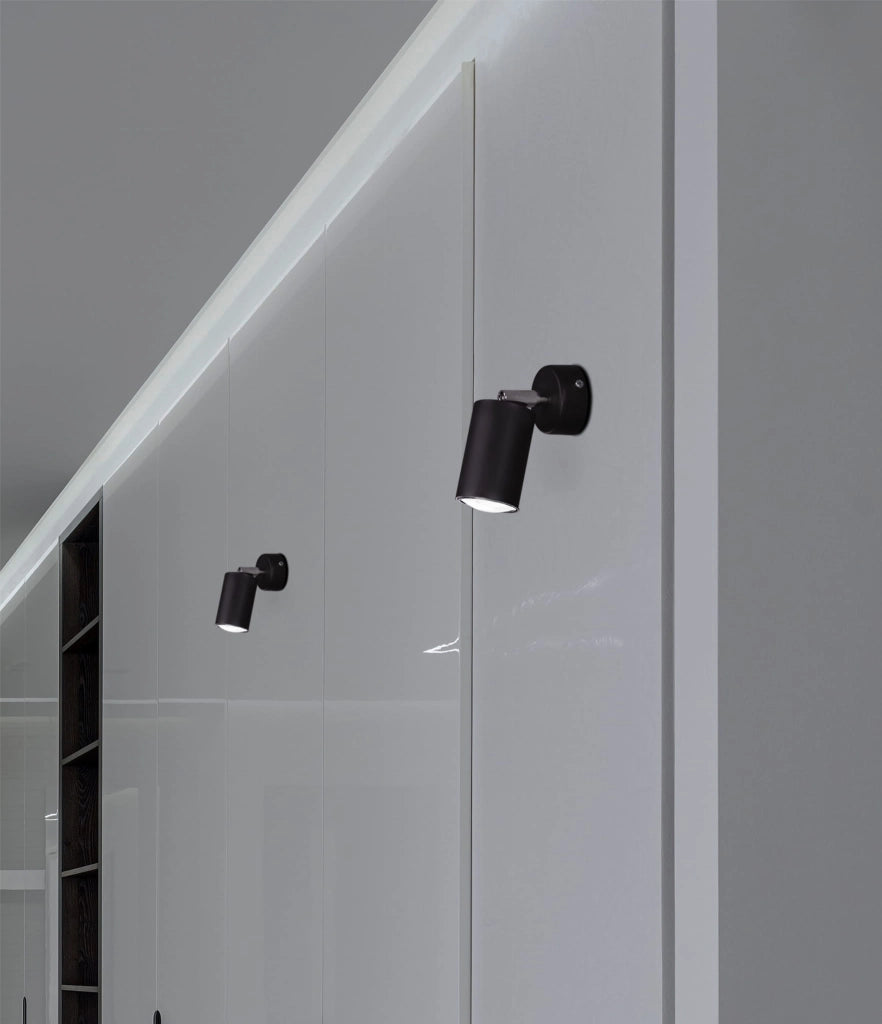Applique Kaja Monti K-4408 metallo nero orientabile GU10