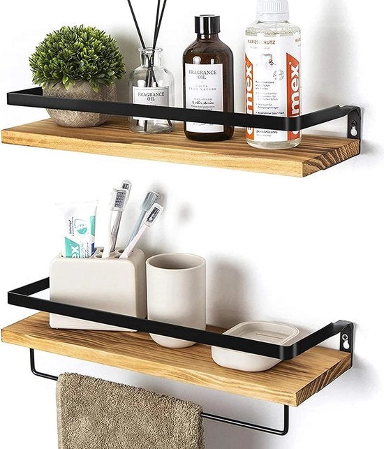 Pannelli lignei da parete Pannelli lignei da parete 2 set di pannelli decorativi lignei rustici con appendiabiti rimovibili Pannelli lignei per soggiorno e bagno