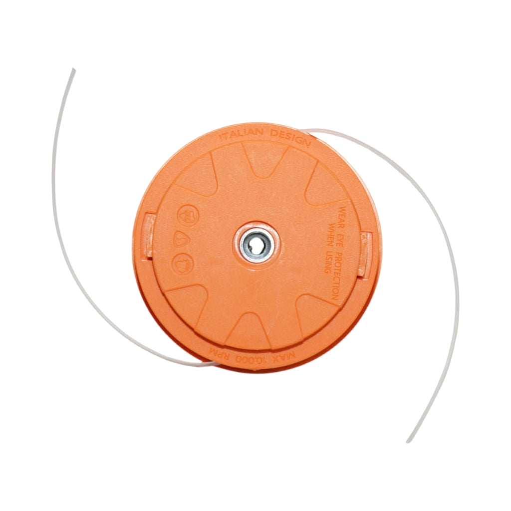 Testina tamburo decespugliatore in alluminio M10x1,25mm, filettatura 3mm, universale Tap&Go automatico