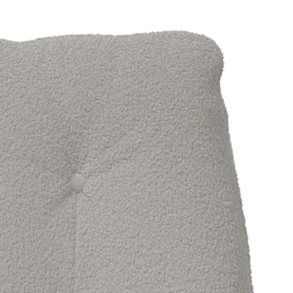 Poltrona | Sedia Relax Grigio chiaro 69 x 74 x 93 cm Tessuto Sherpa
