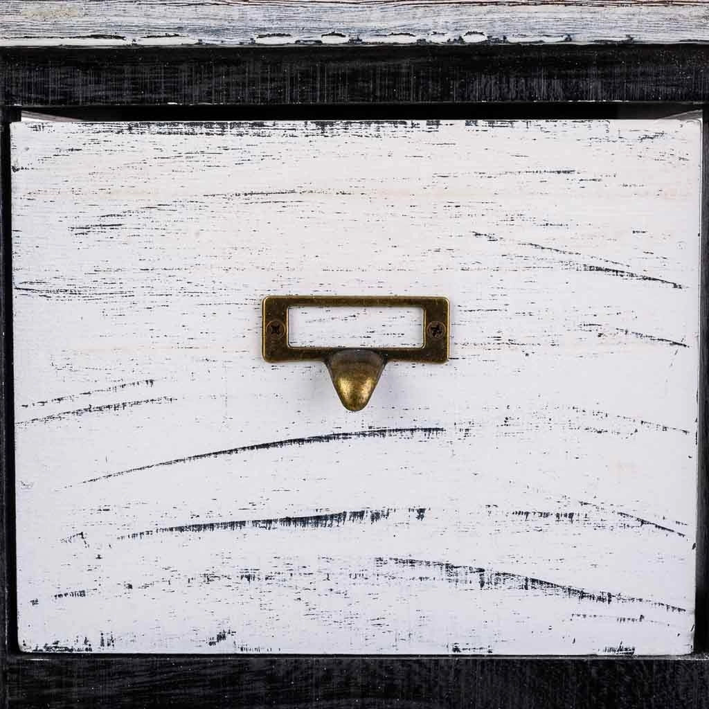 Cassettiera in legno nero 26x32x81h