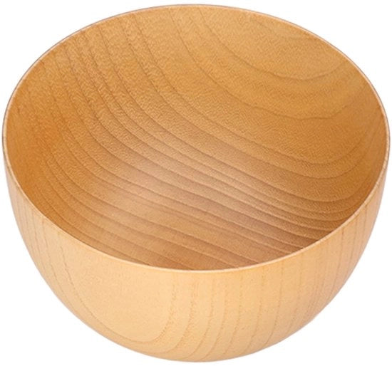 Contenitore per alimenti in legno grande formato - piastra multifunzionale per cucina - diametro 13 cm - legno di Jujube premium - design semplice - vassoio da servizio