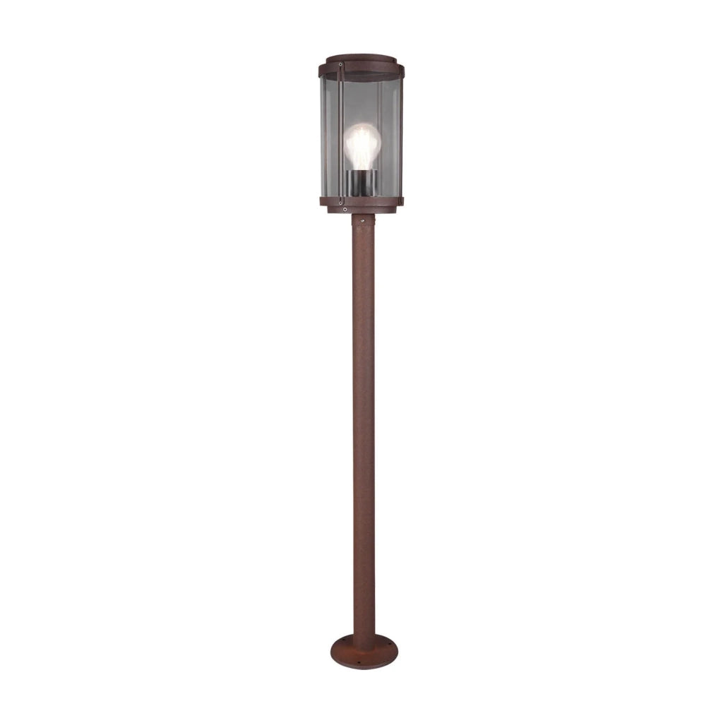 LÚZETE - LANTERNA ESTERNA 100 CM E27 IP44 RUGGINE TRILLIUM