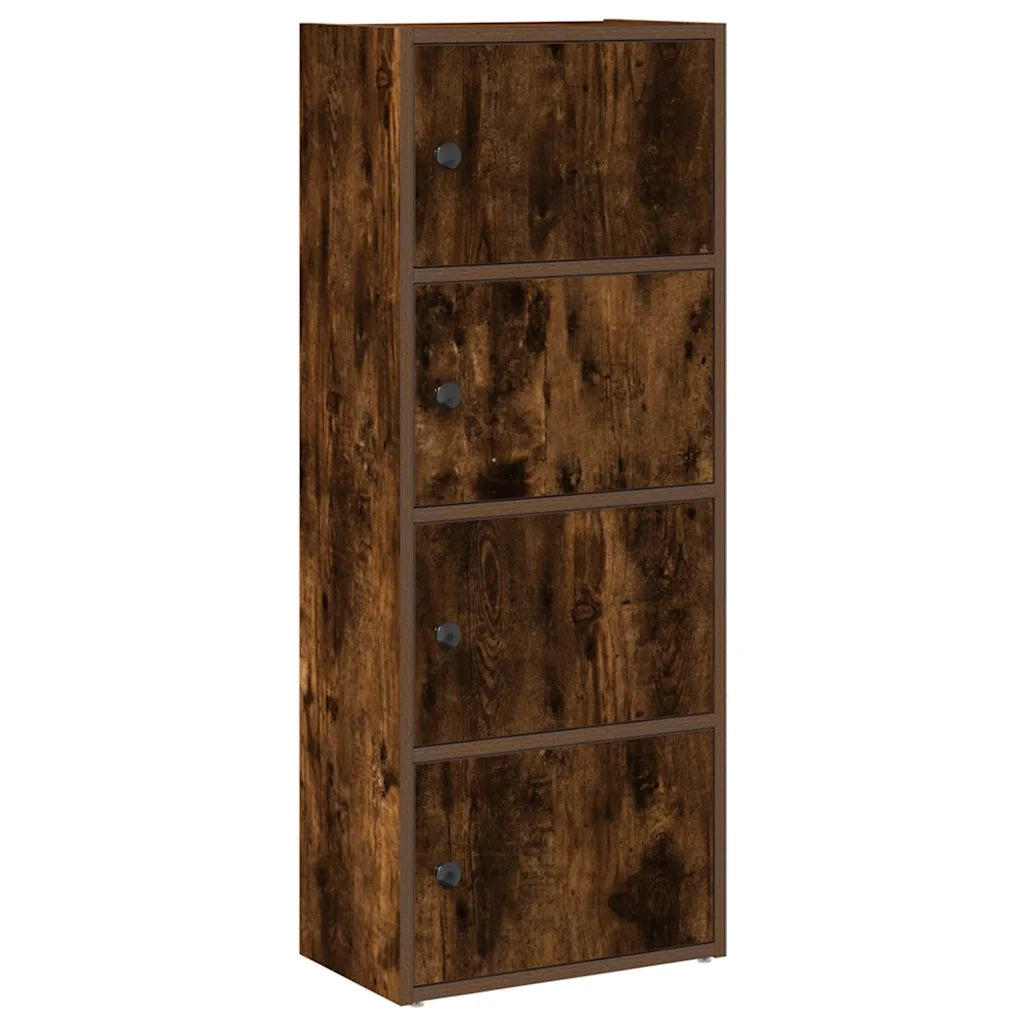 Libreria Rovere Fumo 40x24x102 cm in Legno Multistrato 860377