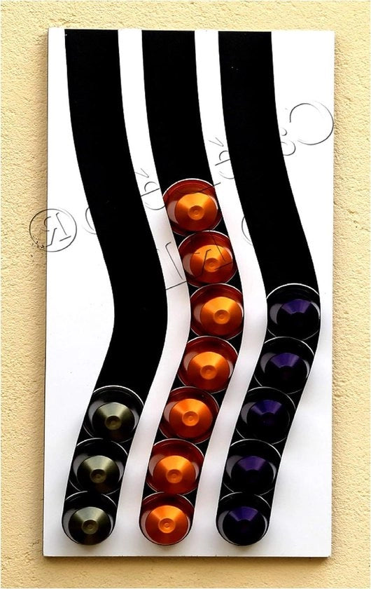 Capsule holder per capsule Nespresso - Dispensatore di capsule per Nespresso - Capsule holder Zwart-Wit