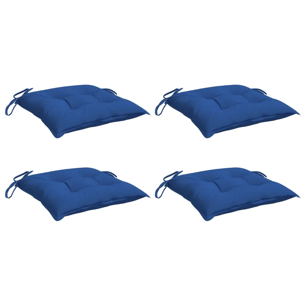 Cuscini per Sedia 4 pz | Cuscini per sedie Blu 40x40x7 cm in Tessuto Oxford