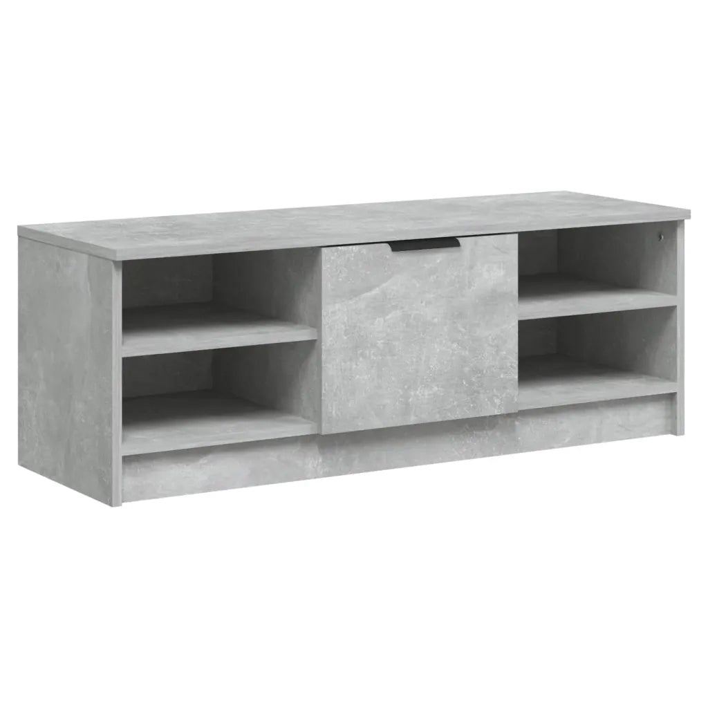 Mobile porta TV tradizionale con ampio vano contenitore 102 x 35 x 36 cm legno composito grigio cemento 02_0047998