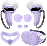 Compatibile per Van da utilizzo su Meta/Oculus Quest 2Custodia in silicone, set di cinque pezziVRAccessori: copertura manico, copertura unità di testa - coppia