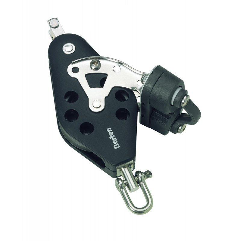 BOZZELLO GIREVOLE ARR. + CAM MM.8 FIDDLE BLOCK  - SWIVEL + BECKET + CAM - Ø MM. 8