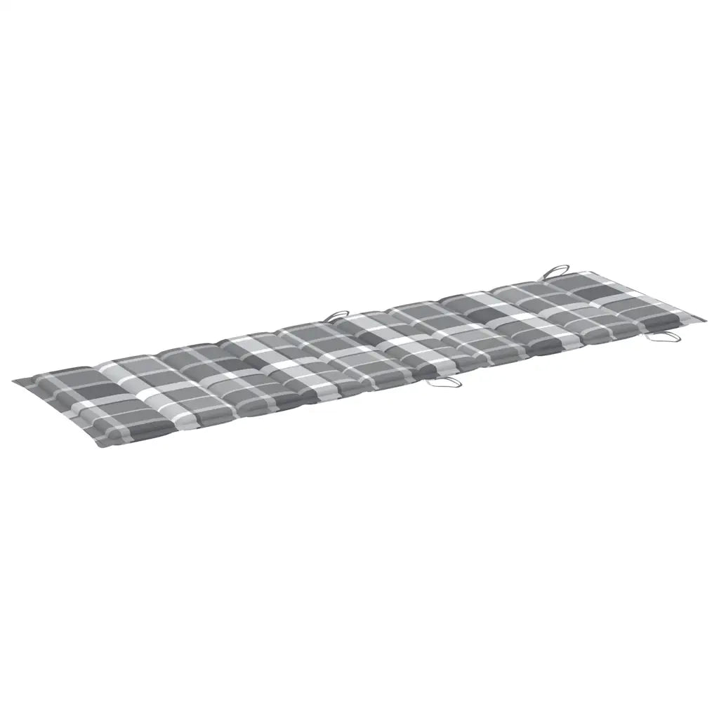Lettino Prendisole a Dondolo con Cuscino in Massello di Teak cod mxl 75970