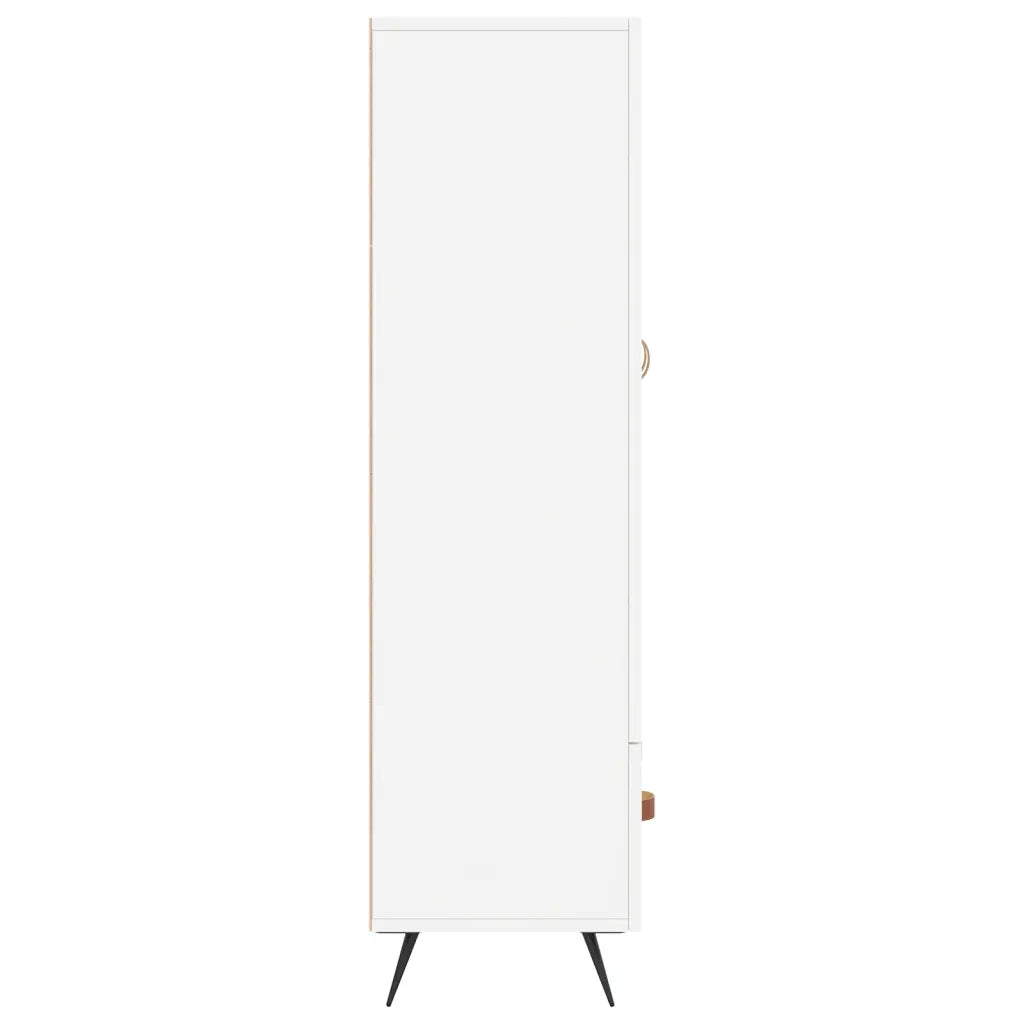 Credenza Bianca 69,5x31x115 cm in Legno Multistrato