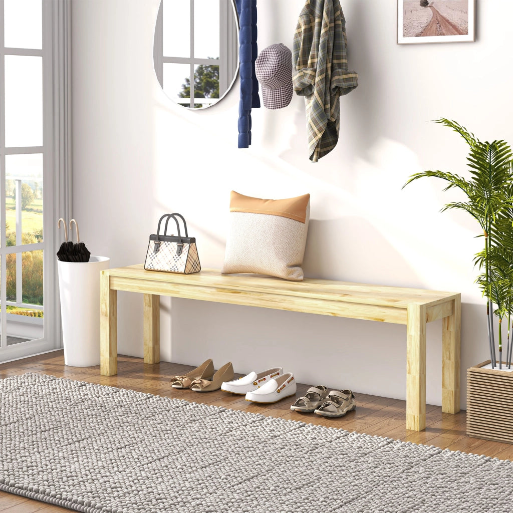 Sedia da pranzo a 3 posti ¨C zephmum ¨C Legno massello di pino, colore naturale