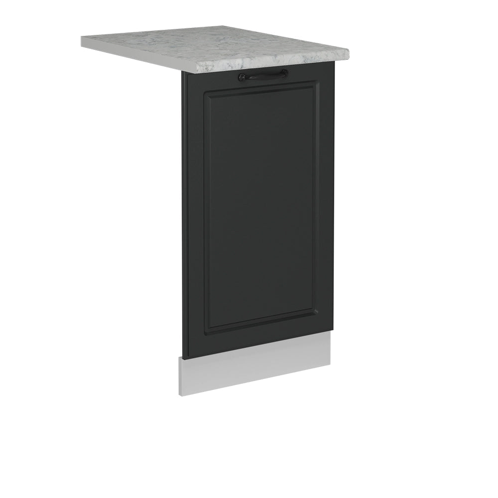 Pannello frontale della lavastoviglie R-Line Antracite rustico/Bianco 45 cm, PL Marmo Vicco