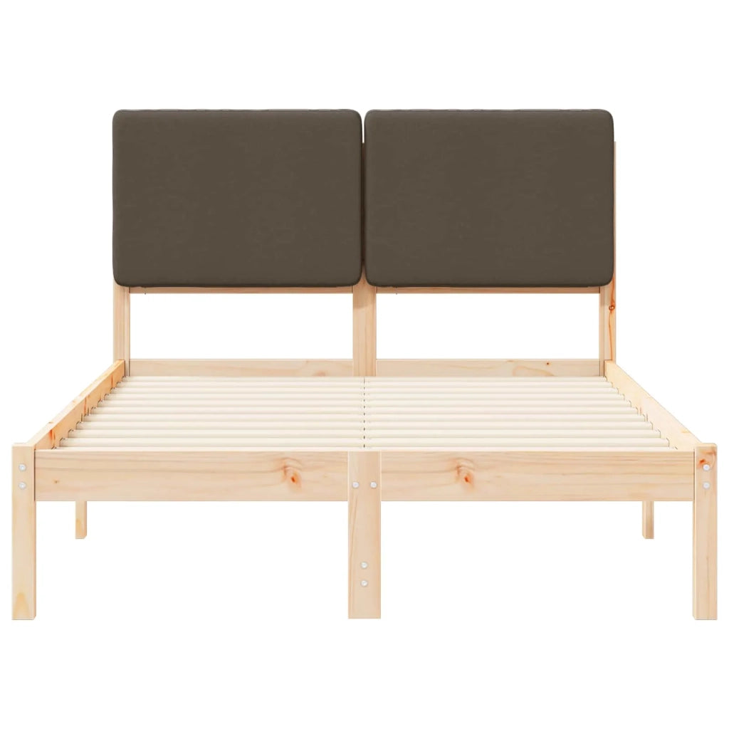 Letto con Testiera Rivestita Talpa 120 x 190 cm Pino massello
