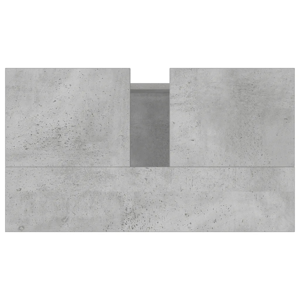 Mobile da bagno dal design moderno con ampio spazio contenitivo 58 x 33 x 60 cm in legno grigio cemento 02_0049024