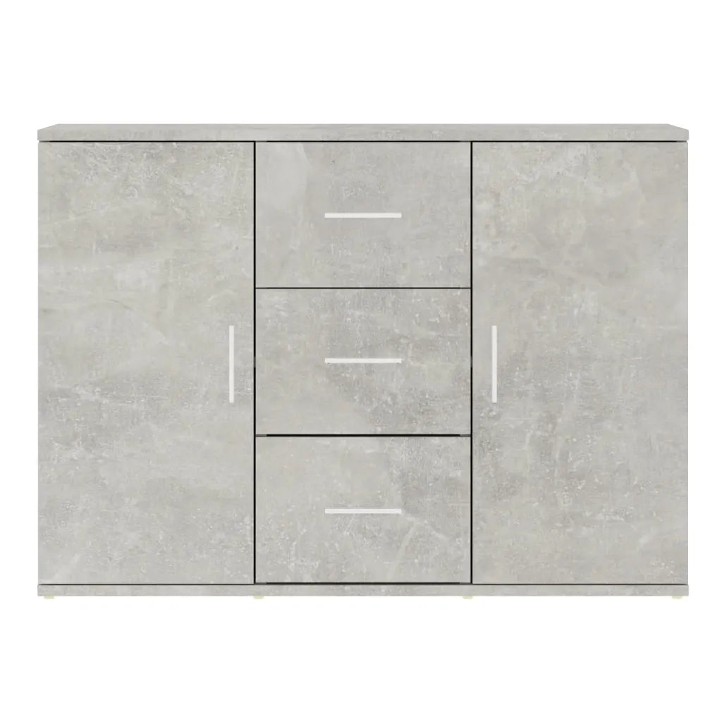 Credenza | Madia | Buffet da pranzo | Armadio da pranzo Grigio Cemento 91x29,5x65 cm in Legno Multistrato