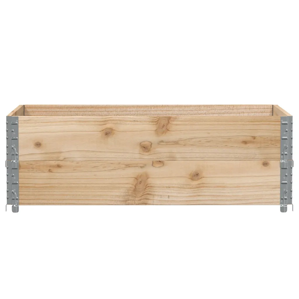 Paretali per Pallet 2 pz 120x80 cm in Legno Massello di Pino 4010275