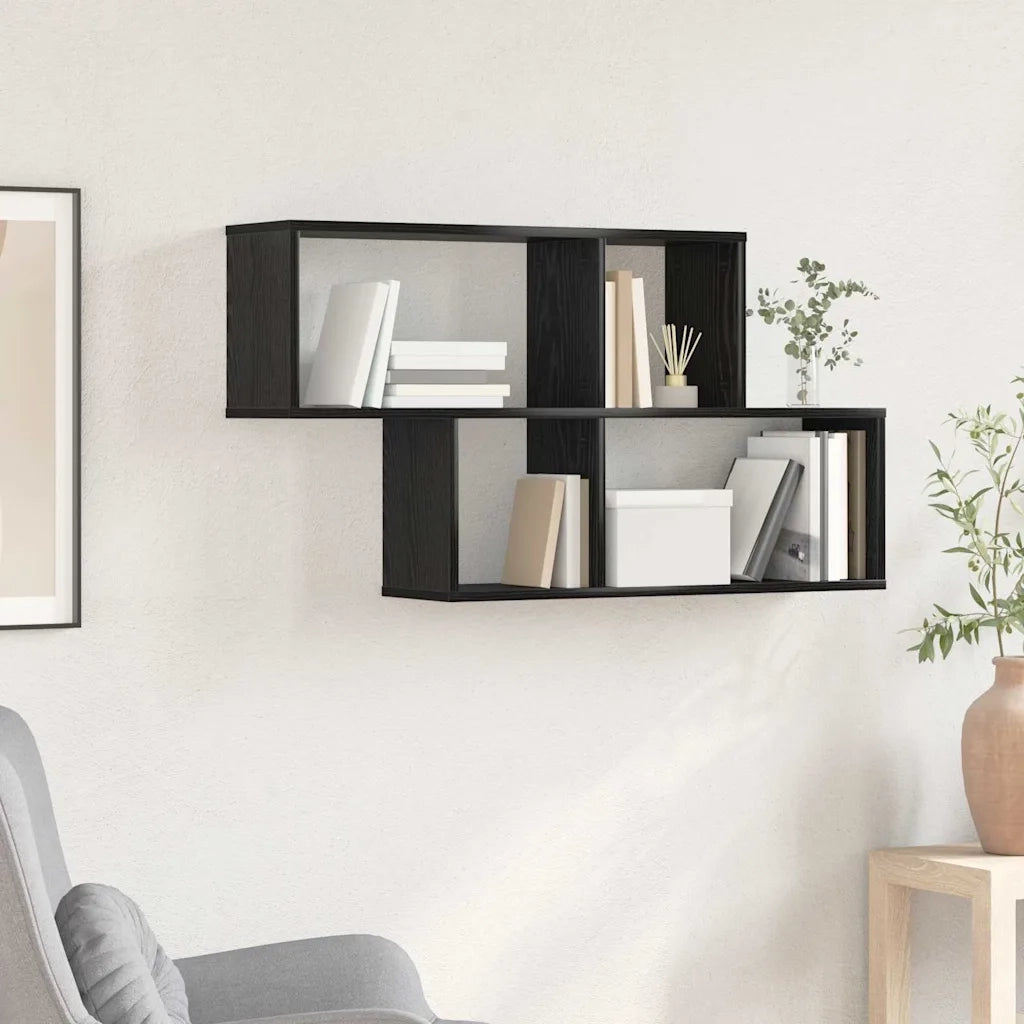 Scaffale da parete A parete Nero Legno ingegnerizzato 869197