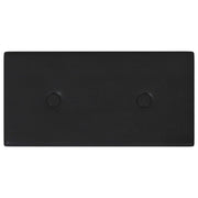 Testiera | Testata da Parete 12 pcs Nero 30 x 15 cm Pelle Sintetica