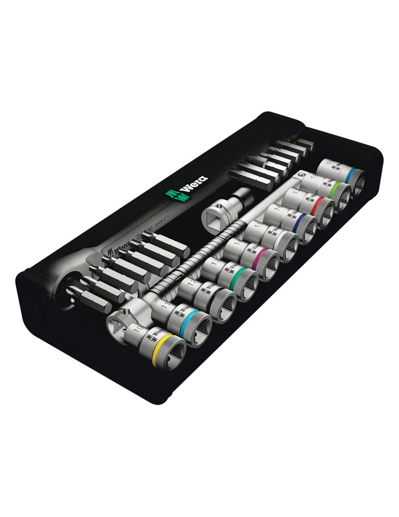 Set di bussole e inserti per avvitare WERA 8100 SC 8 Zyklop 1/2" (28 pezzi)