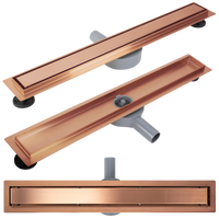 Scarico Lineare Rea Neox Pro Brush Copper 100