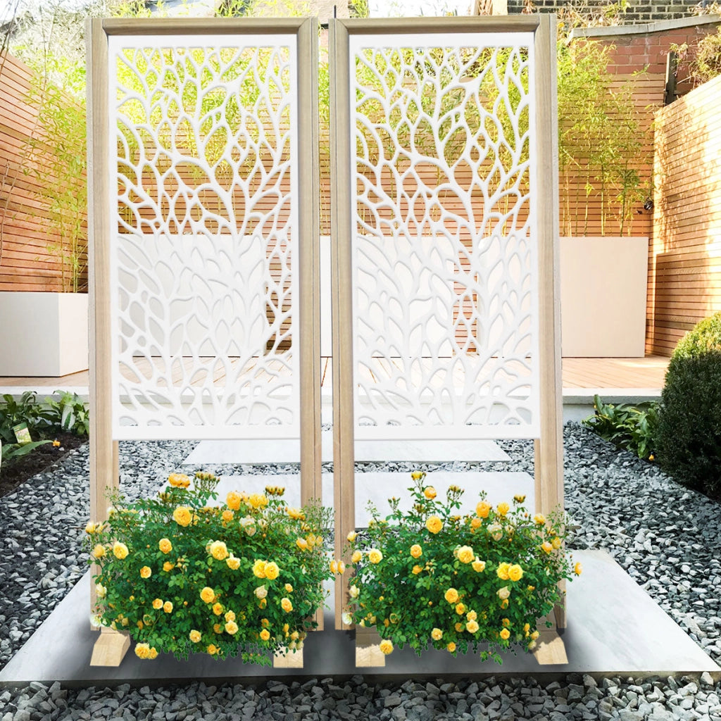 CODIUM - Separè - Paravento modulabile - 70x190cm - in Legno e PVC Colore: bianco
