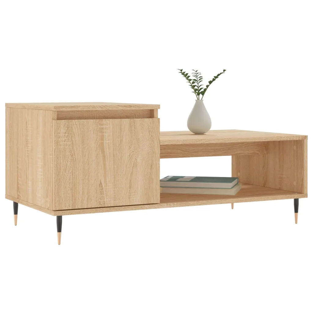 Tavolino da Salotto Rovere Sonoma 100x50x45cm Legno Multistrato 830823