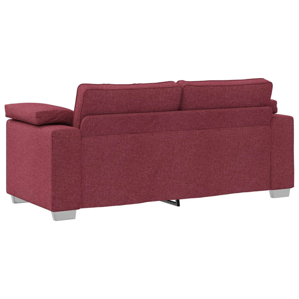 Divano Loveseat Rosso Vino 140 cm in Tessuto