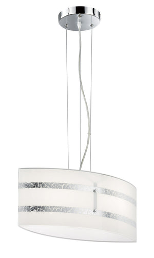 Lampada a Sospensione da Interno Attacco E27 in Metallo Cromo