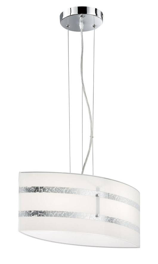 Lampada a Sospensione da Interno Attacco E27 in Metallo Cromo