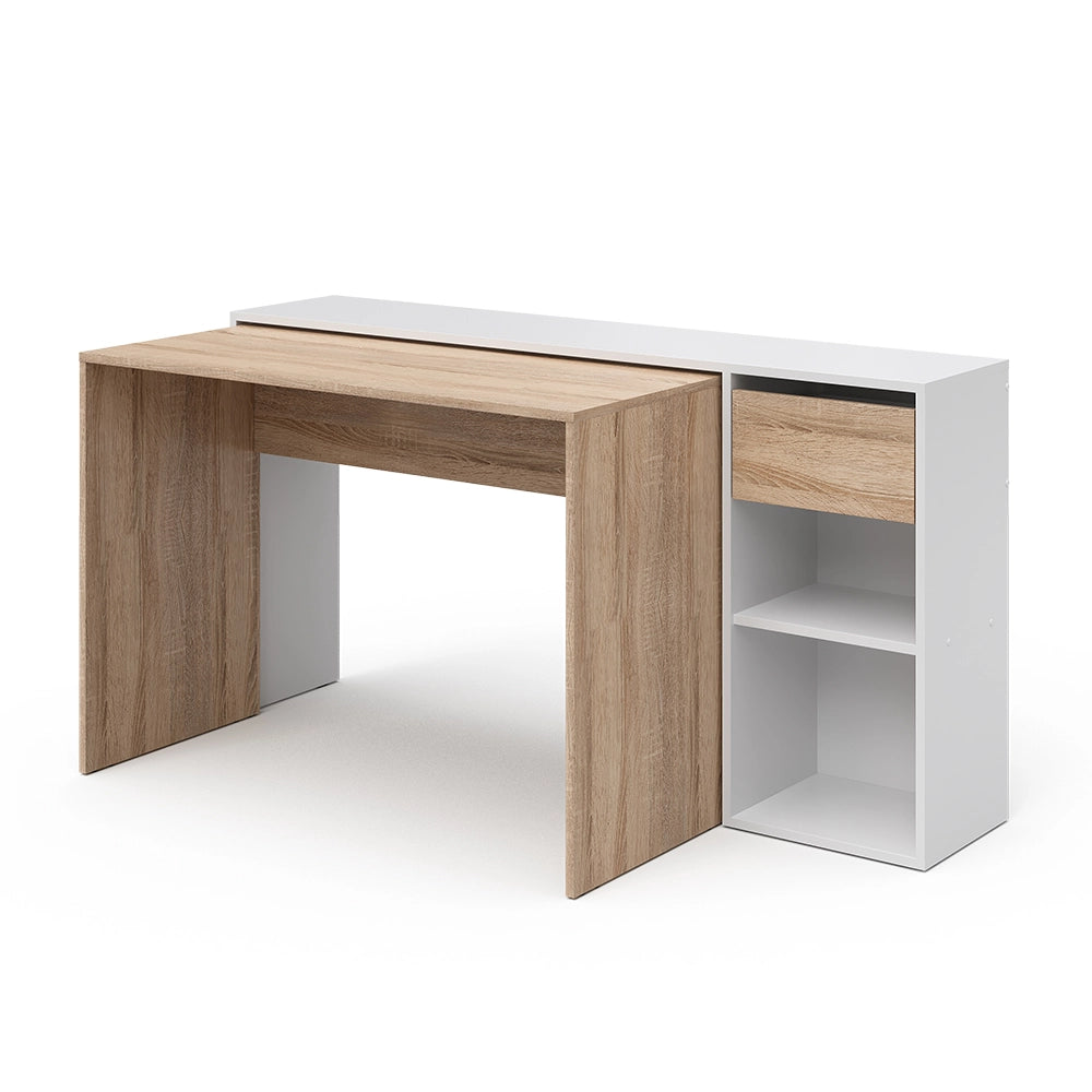Vicco Scrivania Bianco/Sonoma 145 x 46.4 cm
