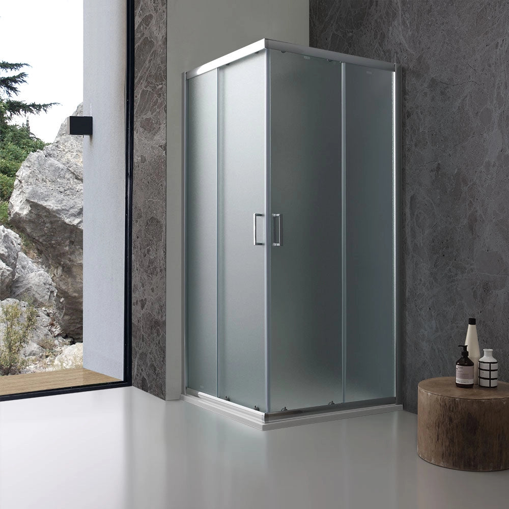 Box doccia 80x80 quadrato cristallo opaco