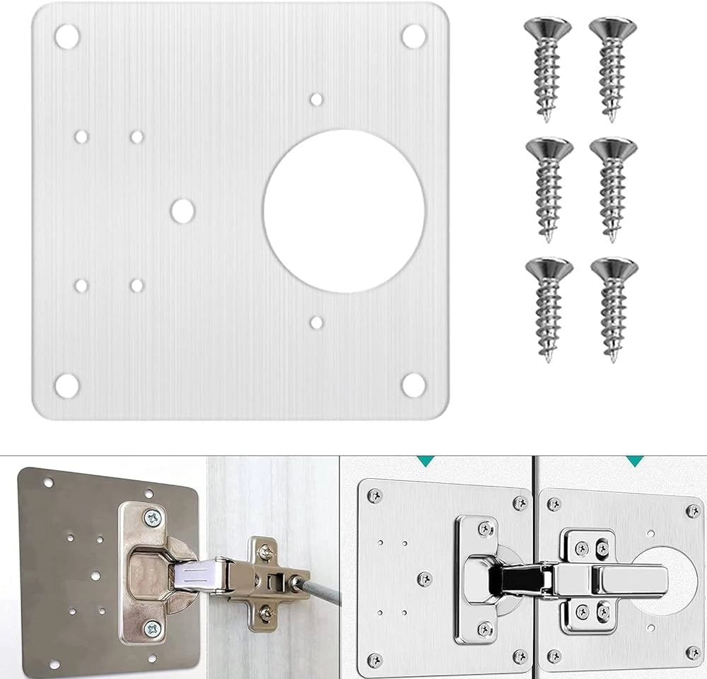 PIASTRA DI RIPARAZIONE PER CERNIERE 90x90 mm - Spessore 0,65 mm