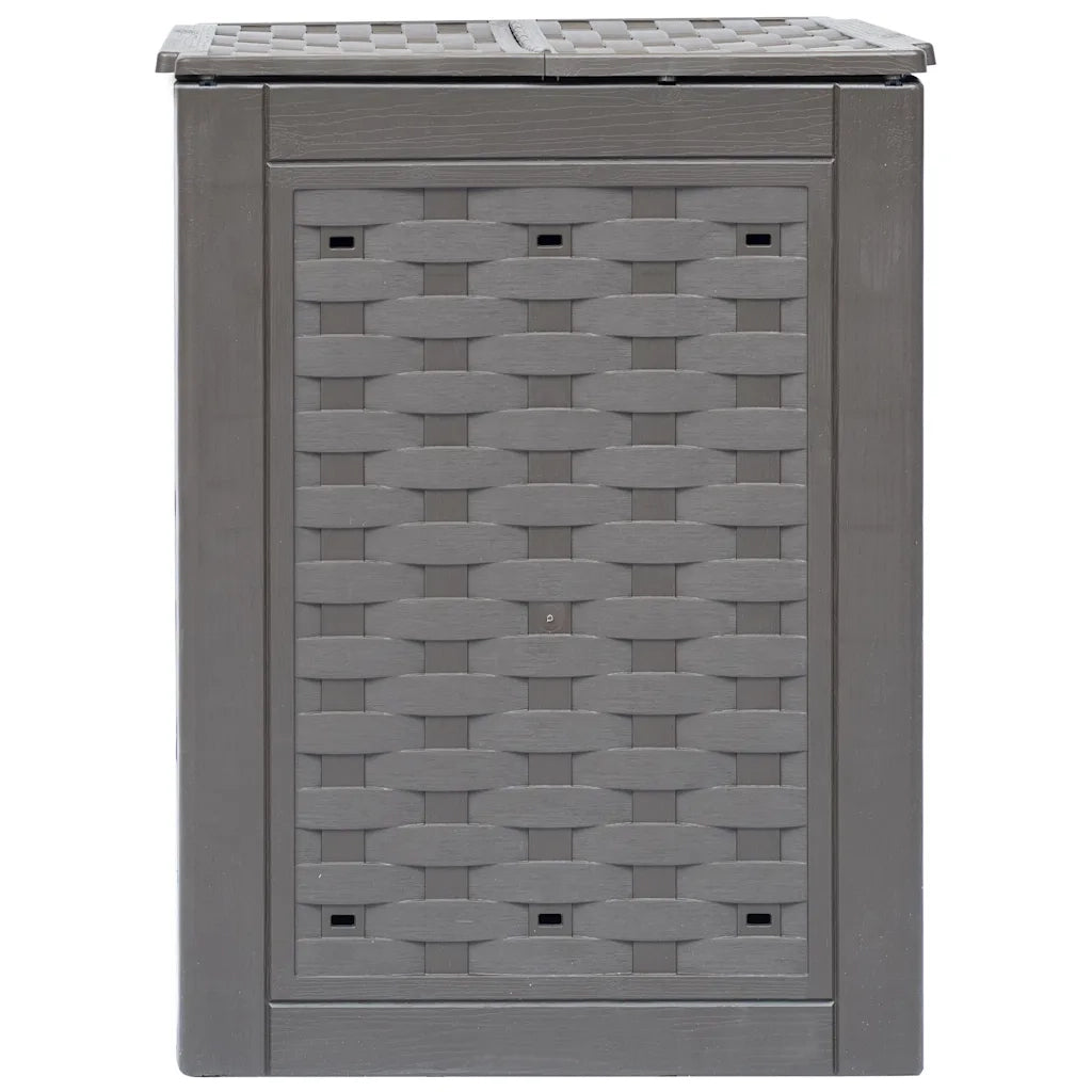 Compostiere 2 pz Marrone 60x60x83cm 600 L in Rattan di Plastica CFW1835478