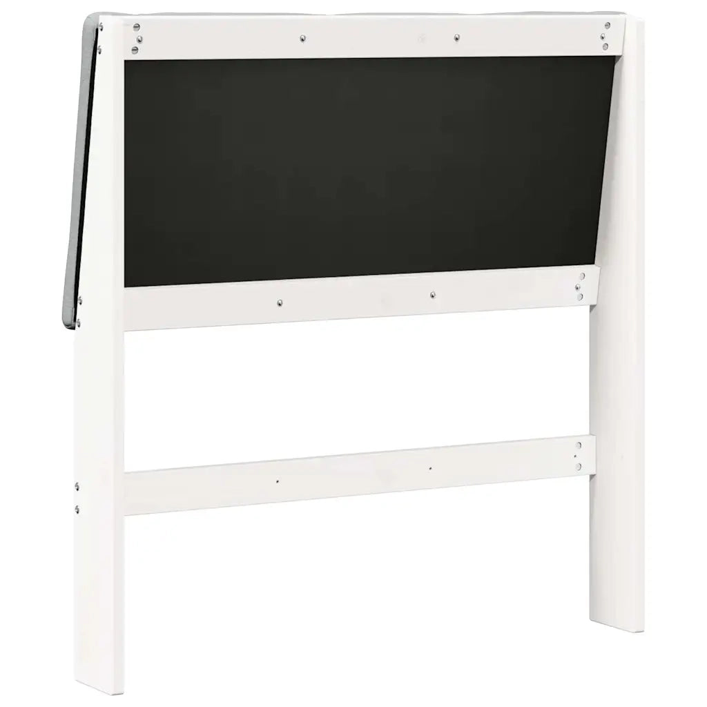 Testiera imbottita-Testiera con Cuscini-Testata Grigio chiaro 100 cm Pino massello 921372